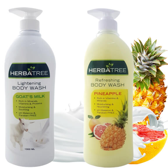 Herbatree Body Wash - Goat's Milk & Pineapple